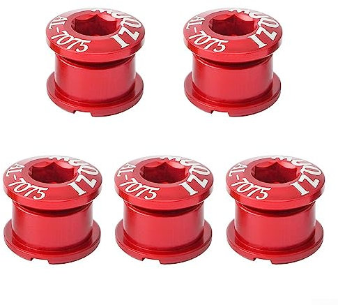 PETSTIBLE Kettenblattschrauben für Rennrad Fahrrad Single Kettenblatt und Doppel Kettenblatt Schrauben für Rennrad, Mountainbike, BMX, , Fixie 5 Sets