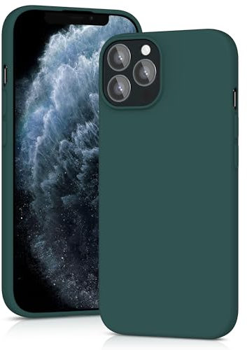 YATWIN Silicone Case for iPhone 11 Pro, Soft-Touch, Shockproof, DustProof, Antiskid Full Body Armour Phone Cover for Apple iPhone 11 Pro - Dark Green