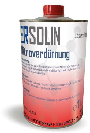 Diluizione nitro da 1 l, diluente per vernice, diluente anche in 3 l, 5 l, 10 l