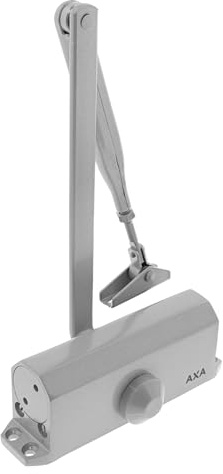AXA Automatischer Türschließer Zimmertür - 7505 | Türschliesser Innentüren Bis 60 kg, Einstelbarer Türfeder, Aluminium, Grau
