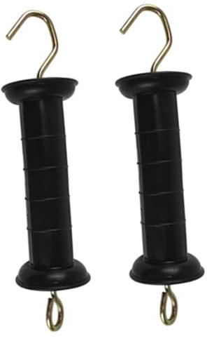 Homoyoyo 2 Stück Isolierter Kunststoff Elektrozaun Torgriff Mit Griffschutz Tragbar Und Robust Für Weidezaun Und Bauernhof Elektrozaunzubehör