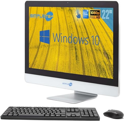 All in One AiO Touch Screen | 22 Full HD Core i5 2500T 2.3GHz Win 10 Pro | 16GB RAM SSD 960GB + 480GB | Webcam pantalla táctil Speaker internos + ratón y teclado inalámbrico | Ordenador de empresa