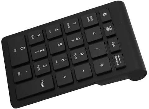 Zerodis Pavé Numérique au Design Ergonomique, Compatible avec Le Mini Clavier 5.0 à 22 Touches pour Mac OS (Black)