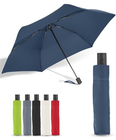 FARE Automatik-Taschenschirm FiligRain Only200 – Superleicht mit nur 200 g, Auf-Zu-Automatik, Windproof Plus, kompakt (geschlossen nur 26 cm lang)