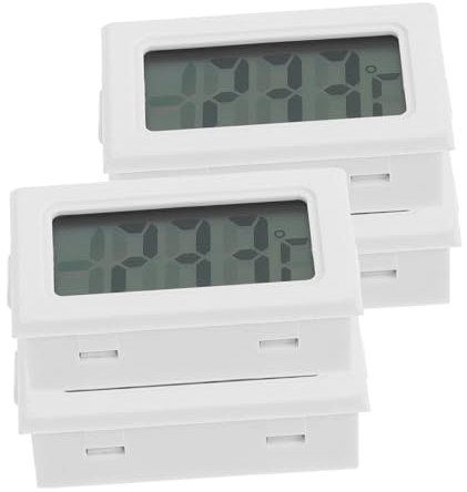 TOGEVAL 4pezzi Mini Termometro Igrometro Display Lcd Misuratore Umidità Per Serra Rettile e Sperimentale