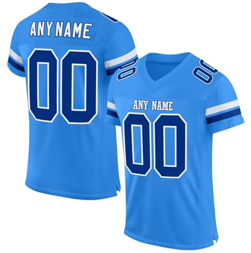 Personalized Jersey Sport T-Shirts with Team Name Number for Men Women Kids, Breathable Sports Jersey Moisture Wicking Anti-Odour Active Athletic Tops