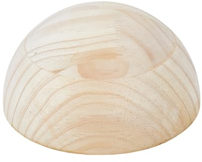 BENECREAT Outils de Poterie Demi Ronds de 120x60mm Outil Supérieur en Bois et Céramique Ensemble D'Argile pour L'Artisanat Projet Décoratif DIY Fabrication D'Une Assiette à Bol en Céramique