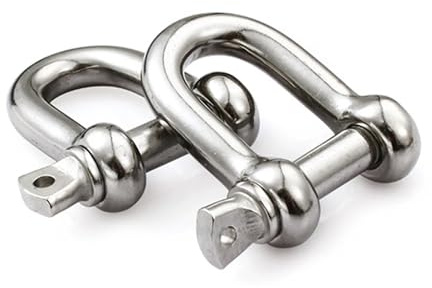 CYBSFKJ 1-5 Teile/los Edelstahl U-Bolzen Kabel Schnalle D-Förmigen Manschettenknöpfe Schäkel M10/M12/M16/M20 Typ U Sling Seil Schraube Haken(M16 (1 PCS))