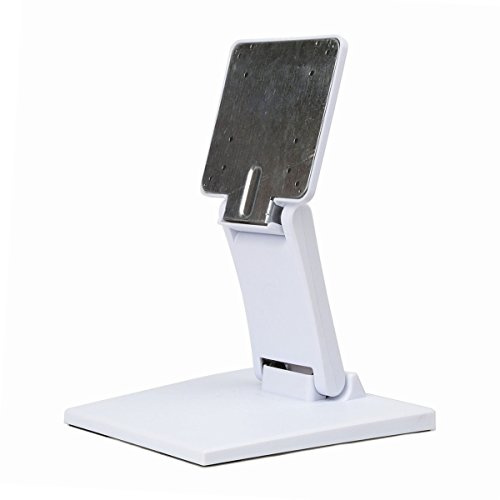 Wearson Verstellbarer LCD-Monitorständer, zusammenklappbar, VESA-Monitorständer mit VESA-Loch 75 x 75 mm, 100 x 100 mm (weiß)