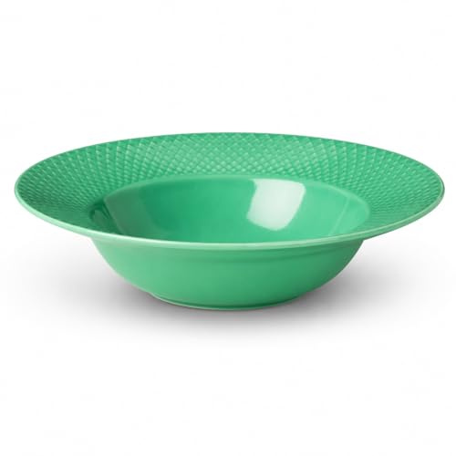 Lyngby Porcelæn Assiette creuse Ø24.5 cm Rhombe Color Mix & Match Porcelaine, vert