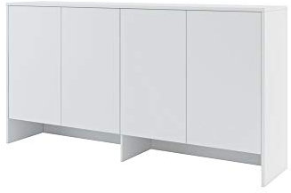 Furniture24 Aufsatz Bed Concept BC11, Schrank für Schrankbetten, 4 Türen (Weß matt)