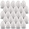 MCE-Commerce A336025 Lot de 25 œufs en polystyrène pour bricolage et décoration de Pâques Blanc 6 cm