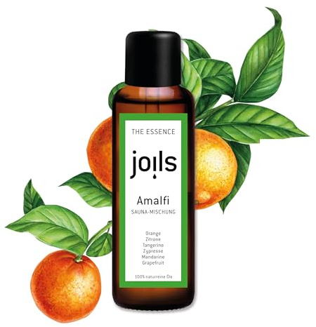 JOILS® Saunaaufguss AMALFI, 100ml, 100% naturreines Öl für Ihre Sauna, ätherisches BIO-Saunaöl vom Familienbetrieb aus dem Schwarzwald