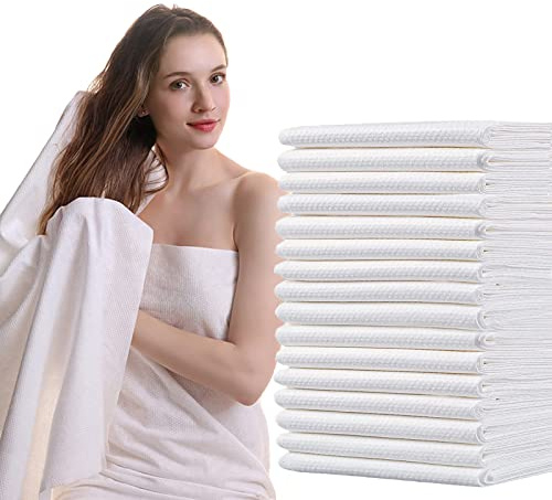 rngwaper 25pcs Einweg Duschtücher, Einweg Badetücher aus Vliesstoffe Tragbar Einweg-Handtücher für Reisen, Hotel, Ausflug, Camping (70 x 100cm)