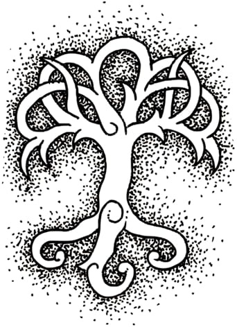 x3 Small Viking Yggdrasil Tree Of Life Temporary Tattoo - 3 Sheets of nordic fake tattoos | Arm, shoulder, ankle, hand | Black | Waterproof and Safe for your skin | Men, Woman - TATTOO YOUR STYLE