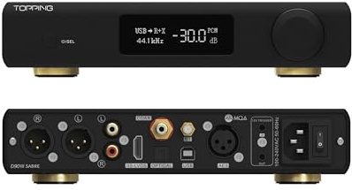 Topping D90 III SABRE MQA Full Balance HiFi DAC Bluetooth 5.1 ES9039SPRO x 2 DSD512 PCM32bit/768kHz USB/Koax/Opt/AES/IIS Desktop-Audio-Vorverstärker-Decoder