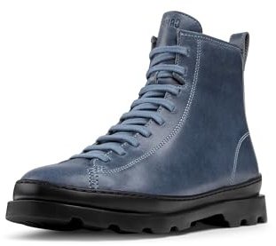 Camper Brutus K400325 - Botas de encaje medio para mujer, color gris 049, talla 38 EU, Gris 049, 38 EU