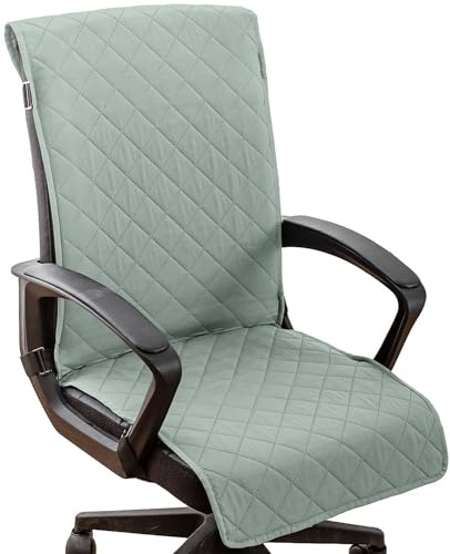 moismk Bürostuhl Bezug wasserdichte mit Elastischen Riemen Anti-Rutsch Stuhlhussen Bezug für Haustiere, Katzen, Hunde Drehstuhl Abnehmbare Computer Sessel Schutz Hülle (Color : #13, Size : Large)