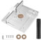 Rouwthio Router Table Insert Plate, Milling Table Insert Plate, Aluminum Alloy Wood Milling Flip Board Trimming Machine, Engraving Auxiliary Tool with Miter Gauge Table Saw Woodworking Benches