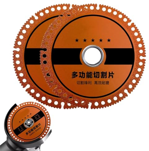 Composite Multifunctional Cutting Discs for Angle Grinder,Versatile Cutting Saw Discs Designed,Ceramic Tiles Marble Color Steel Tiles Metal Cutting (2Pcs)