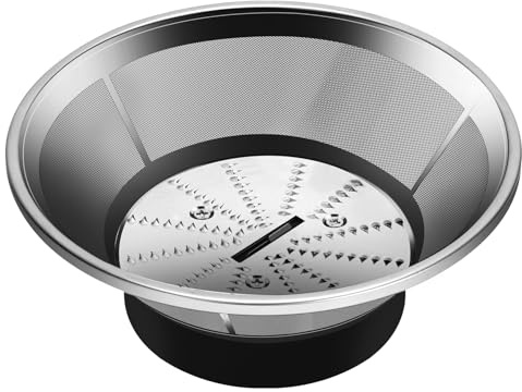 Drkerr BR-1 Mesh Filter Basket Compatible with Models JE95XL, JE98XL, BJE200XL Juicers, SP0010662 Blender Basket Assembly - Ready to Use Mesh Bowl, Upgraded Titanium-coated Blades and Base