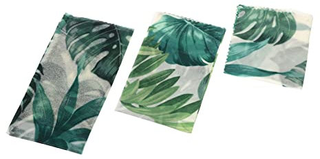 Amosfun 3pcs Beeswax Food Wrap Beeswax Wraps for Food Candy Papers French Fries
