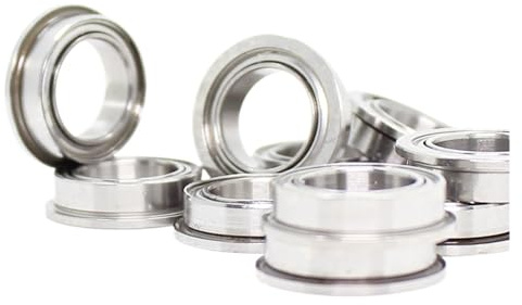 WUWMTUTCK SF689ZZ Flanschlager 9 x 17 x 5 mm, 10 Stück, doppelt geschirmter Edelstahl, Flansch SF689 Z ZZ Kugellager SF689-2Z SF689Z(SF689ZZ-P0-10PC)