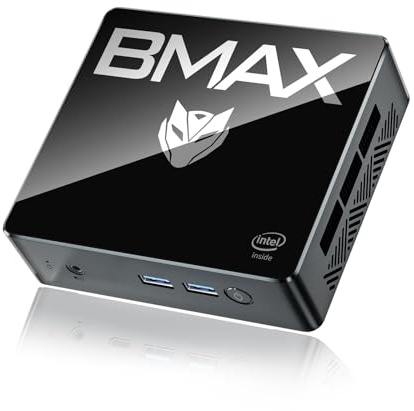 Bmax B4 Mini PC Intel N95(up to 3.4GHz) 16GB DDR4/512GB SSD 4K Dual Screen Display WiFi5/Dual HDMI/BT4.2 Micro Computer