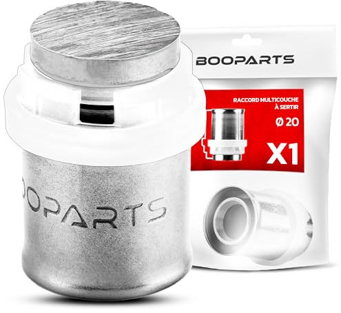 BOOPARTS Raccordo Multistrato 20 mm a Crimpare Contorno TH – Tappo Idraulico per Tubo Multistrato