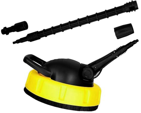 Pulitore per superfici ad alta pressione per Kar-cher K 1-K7, accessorio per la pulizia del patio, spazzola rotante per idropulitrice a manico lungo, accessori per la pulizia esterna