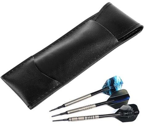 Borsa per freccette, organizer per freccette, portatile, in pelle PU, per voli, alberi e accessori, compatto da viaggio per casa, all'aperto, ufficio e scuola ricreativa