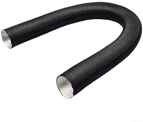 Canale di riscaldamento flessibile in alluminio, 80 – 300 cm, per tubi dell'aria calda e fredda, antiurto, ignifugo, estensibile, diametro 60 mm, per riscaldamento diesel, ventilazione, scarico a casa
