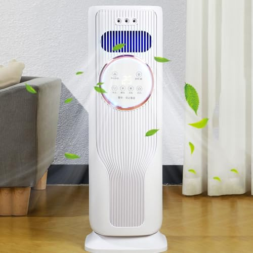GWFBLID Air Rafraichisseur d’Air 1.2L 3 Vitesses 4 Modes 180°Oscillant Minuterie 12h Climatiseur Mobile Silencieux sans Conduit Ventilateur Refroidisseur d'air pour Maison Bureau Chambre