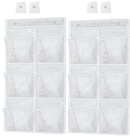 LONGHAO 2 +2 pcs Über die Tür Schuhe Organizer, weiß