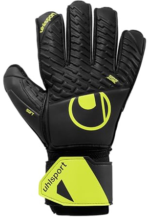 uhlsport Soft Flex Frame Junior målvaktshandskar – barnkeeperhandskar med mjukt grepp, fingerstabilisering & klassiskt snitt