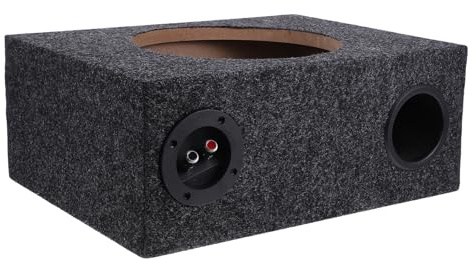 MUELODSIC Box Subwoofer per Auto 10 Pollici in Legno Resistente, Cassa Subwoofer Chiusa per Impianto Stereo Veicolare, Audio Bassi Ottimizzati per Interni Auto