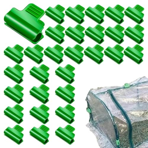 Alicates de jardín | 30 pinzas antideslizantes para invernadero | Pinzas de poste para aros de invernadero, marco de soporte de jardín, de cultivo, para fijar la de , cubierta de de f