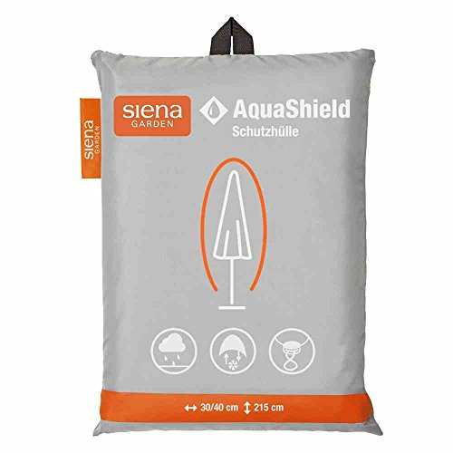 Siena Garden AquaShield Schirmschutzhülle, silber-grau, mit Active Air System, 215x40x200cm