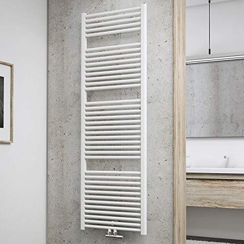Schulte Badheizkörper München, 177 x 60 cm, 1129 Watt, Mittelanschluss, alpinweiß, Design-Heizkörper, EP18060-M 04