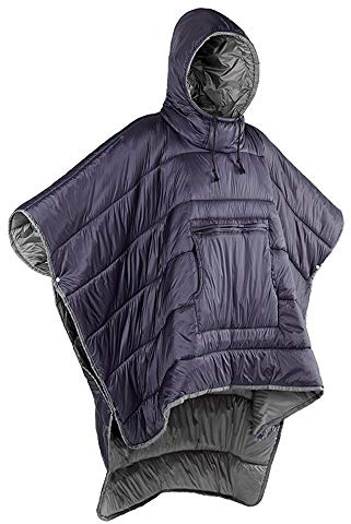 Poncho cape de pluie Vestes Coupe-pluie Camping En Plein Air Cape Avec Chapeau Étanche Chaud Epais Sac De Couchage pour Adultes Hommes Femmes Hiver Moto Voyager Randonnée