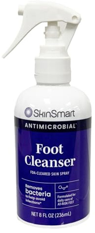 SkinSmart Daily Foot Cleanser for Advanced Foot Hygiene 8 ounce Spray