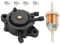 Hippotech Pompe à Carburant avec Colliers de Filtre à Carburant pour Kohler 17 HP-25 HP pour John Deere LA110 LA145 LA105 LA120 LA125 LA130 LA140 LA150 LA175 Petit Moteur Tondeuse à Gazon Tracteur