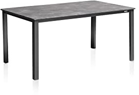 Kettler Cubic Esstisch, anthrazit, Aluminium, 160x90 cm, 0301821-7100