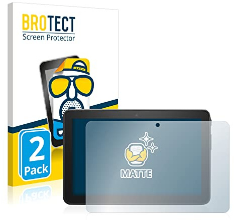 BROTECT Schutzfolie für Amazon Fire 7 2022 | 2 Stück Entspiegelnder Displayschutz Made in Germany Matte Displayschutz-Folie Anti-Reflex Anti-Fingerprint Einfache Montage