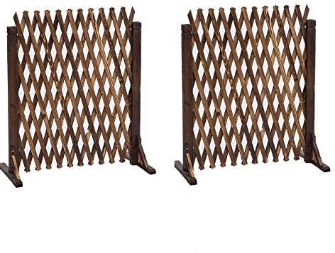 2PCS Clôture Écran De Confidentialité - Clôture De Jardin Rétractable Extérieure, Panneau De Clôture Portable Temporaire pour Chien, Utilisé pour Décoration Murale Extérieure