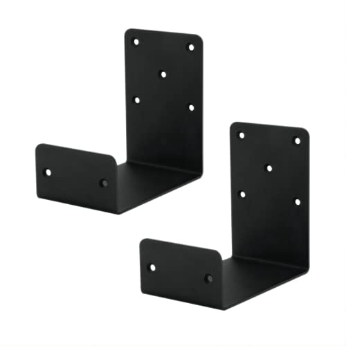 YMSZGBZG Heavy Duty Mantel Brackets，Floating Shelf Fireplace Bracket，U-Shaped Beam-Style Mantel Support(2 Packs). (6x6x4)