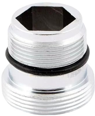 YRAKOZIN Messing Wasserhahn Adapter, Küche Bad Wasserhahn Aufsatz zum Anschließen von Wasserhähnen und Strahlregler, Gartenschläuchen, Wasserreinigern (Außengewinde M22 x M18.5 für IKEA)