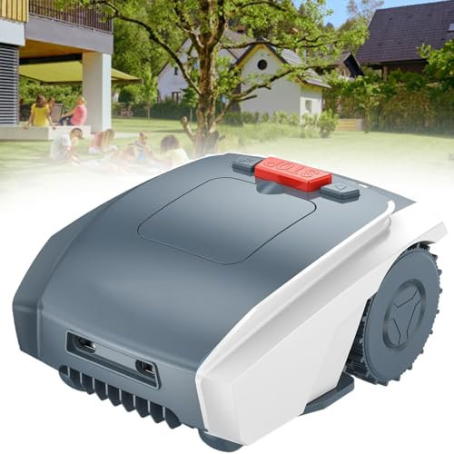 Lakenbroade Robot Tondeuse à Gazon – câble frontière-Coupe jusqu'à 1 500 m², Tonte Ultra silencieuse, Robot Tondeuse sans Fil périphérique pour Jardins jusqu'à 1 500 ㎡
