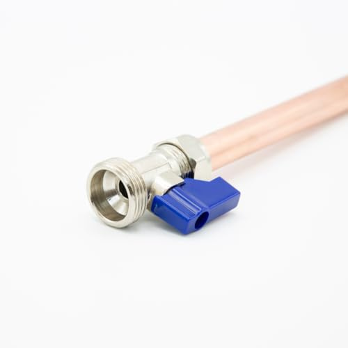 Plumb Bliss Straight Washing Machine Valve (15mm x 3/4)