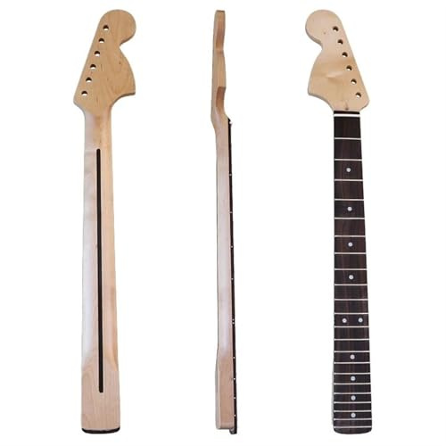 Gitarrenhals Ersatz Modifiziertes Instrument Mit 22-Bund-6-Saiten Für Linkshänder Mit Großem Kopf Und Ahorn-Palisander-Griffbrett(Rosewood)